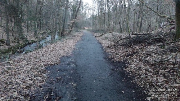 L3041, Kpperner Tal: Zustand Radweg 2024-01-25