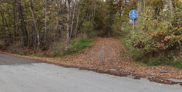 Radweg L3270 Eschbach - Michelbach - hier: Richtung Kuppe / Michelbach weiter wassergebundene Decke statt Asphalt