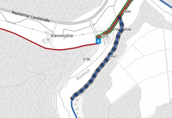 Usingen-Kransberg, Verbindungsweg Am Wellenhaag - K739, Auszug Radverkehrskonzept Hochtaunus