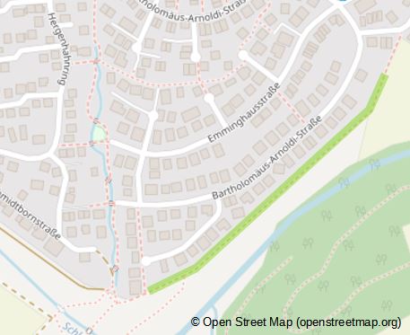 Karte Usingen - Randweg Schleichenbach I (Open Street Map)