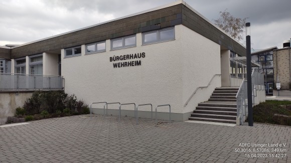 Wehrheim-Bürgerhaus, Standort Südecke, Zustand 2023-04-16