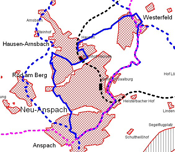 Rund um Neu-Anspach fr Familien (schematische Darstellung)