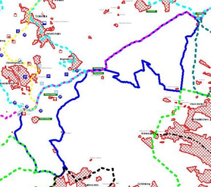 Taunushhenroute - Rundroute-verkleinert (schematische Darstellung)