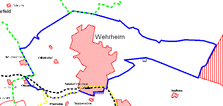 Rund um Wehrheim - Rundroute-verkleinert (schematische Darstellung)