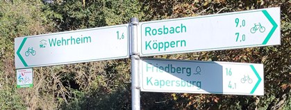 Rund um Wehrheim > Beschilderunbgsbeispiel eine Richtung